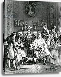 Постер Моро Жан Man getting dressed, c.1770