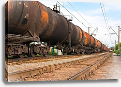 Постер Грузовой поезд с нефтепродуктами 2