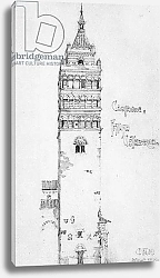 Постер Макинтош Чарльз Campanile, Pistoia Cathedral, 1891