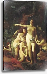 Постер Волков Роман Диана, окруженная нимфами, и Актеон