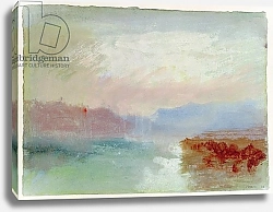 Постер Тернер Уильям (William Turner) River scene, 1834