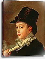 Постер Гойя Франсиско (Francisco de Goya) Portrait of Marianito Goya, Grandson of the Artist, c.1815 2