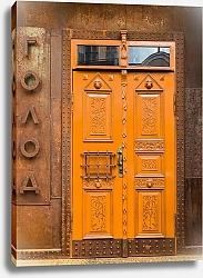 Постер Оранжевая дверь