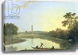 Постер Уилсон Ричард Kew Gardens: The Pagoda and Bridge, 1762