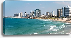 Постер Израиль, Тель-Авив. Панорама побережья