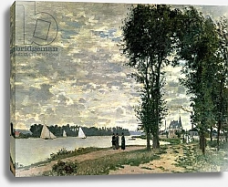 Постер Моне Клод (Claude Monet) The Banks of the Seine at Argenteuil, 1872
