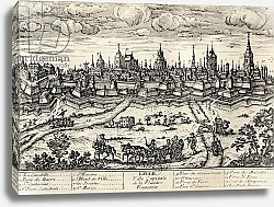 Постер Школа: Француские 17в. View of Lille c.1670, from 'Memoires de Charles de Batz-Castelmore Comte d'Artagnan', published 1928
