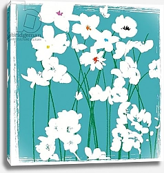 Постер Фрэн Дженни Turquoise Flowers