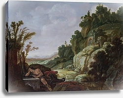 Постер Пинас Якоб Горный пейзаж с Нарциссом