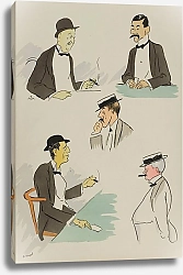 Постер Гурса Жорж Michel Marghilomann, japonais, Me Poulet, Baron James de Rothschild, William K. Vanderbilt
