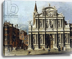 Постер Каналетто (Giovanni Antonio Canal) The Church and Campo of Santo Maria Zobenigo, Venice,