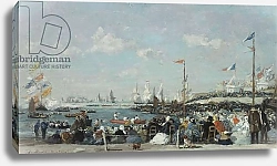Постер Буден Эжен (Eugene Boudin) The Regatta at Le Havre, 1869
