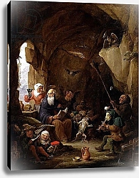 Постер Теньерс Давид Младший The Temptation of St. Anthony in a Rocky Cavern