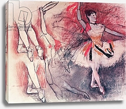 Постер Дега Эдгар (Edgar Degas) Dancer with Tambourine, or Spanish Dancer, c.1882