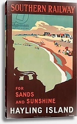 Постер Hayling Island, poster advertising Southern Railway, 1923