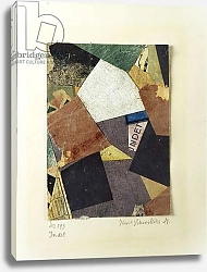 Постер Швиттерс Курт Merz 293 Collage by Kurt Schwitters 1921 Private collection