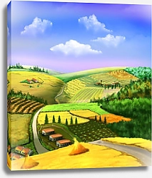 Постер  Сельский пейзаж