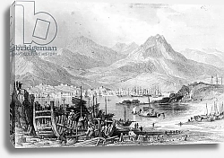 Постер Аллом Томас (грав) Hong-Kong from Kow-loon, engraved by Samuel Fisher