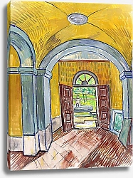 Постер Ван Гог Винсент (Vincent Van Gogh) Вестибюль больницы Сен-Поль, 1889 г.