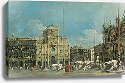 Постер Гварди Франческо (Francesco Guardi) The Torre dell’Orologio in Piazza San Marco