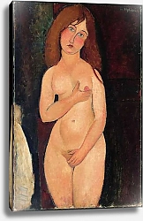 Постер Модильяни Амедео (Amedeo Modigliani) Venus or Standing Nude or Nude Medici; Venus, 1917