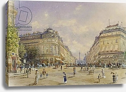 Постер Альт Франц La Rue de la Paix, Paris, 1886