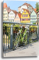 Постер Германия. Тюбинген. Велосипед