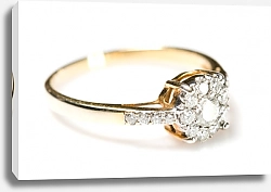 Постер Золотое кольцо с бриллиантами
