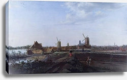 Постер Дриленбург Вильям Пейзаж с видом на Дордрехт