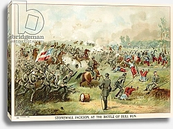 Постер Школа: Северная Америка (19 в) Stonewall Jackson, at the battle of Bull Run