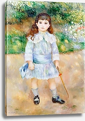 Постер Ренуар Пьер (Pierre-Auguste Renoir) Ребенок с кнутиком