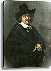 Постер Халс Франс Portrait of a man, c.1654-55