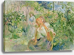 Постер Моризо Берта In the Garden at Roche-Plate, 1894