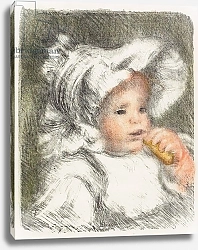 Постер Ренуар Пьер (Pierre-Auguste Renoir) Child with a Biscuit, 1899