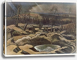 Постер Нэш Поль The Field at Passchendaele, British Artists at the Front, 1918