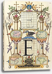 Постер Хофнагель Йорис Guide for Constructing the Letter E