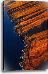 Постер Дорога на побережье Мауи, США