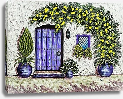 Постер Дом с фиолетовой дверью