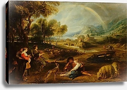 Постер Рубенс Петер (Pieter Paul Rubens) Пейзаж с радугой