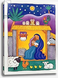 Постер Бакстер Кэти (совр) A Farmyard Nativity, 1996