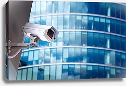 Постер Камеры видеонаблюдения в офисном здании