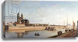Постер Гартнер Йоханн Magdeburg on the banks of the River Elbe - View from the East to the West; Magdeburg an der Elbe; Ansicht von Ost nach West, 1853