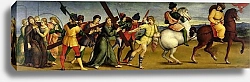 Постер Рафаэль (Raphael Santi) The Procession to Calvary, c.1504-05