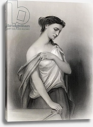 Постер Стаал Пьер (грав) Lucretia, illustration from 'World Noted Women' by Mary Cowden Clarke, 1858