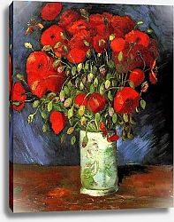 Постер Ван Гог Винсент (Vincent Van Gogh) Ваза с красными маками