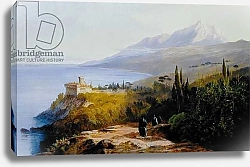 Постер Лир Эдвард Mount Athos and the Monastery of Stavroniketes, 1857