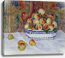 Постер Ренуар Пьер (Pierre-Auguste Renoir) Still Life with Peaches, 1881