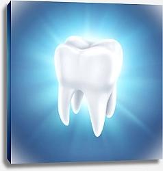 Постер Здоровый белый зуб