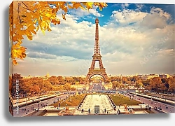 Постер Франция, Париж. Осенний взгляд