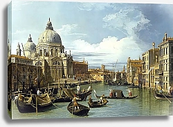 Постер Каналетто (Giovanni Antonio Canal) Выход в Большой канал, Венеция